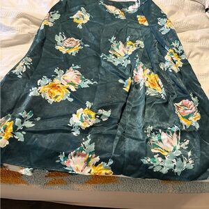 Floral Teal Dress